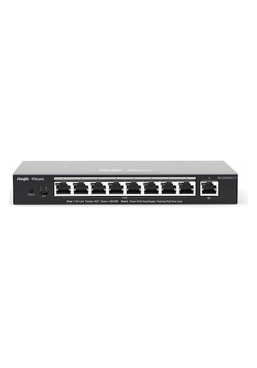 Ruijie Reyee RG-ES209GC-P 8 Port PoE 1 Port Uplink Yönetilebilir Switch