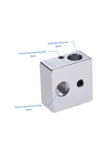 Takım Pirinç Nozul Ekstruder Baskı Kafası 0.4 Mm Gümüş 5 Adet