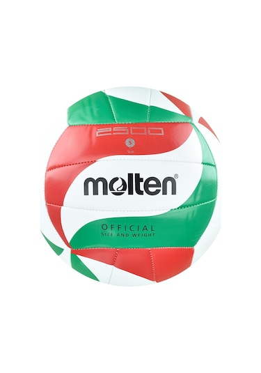 Molten V5M2500 No 5 Dikişli Voleybol Topu Kırmızı Yeşil Kırmızı - Yeşil