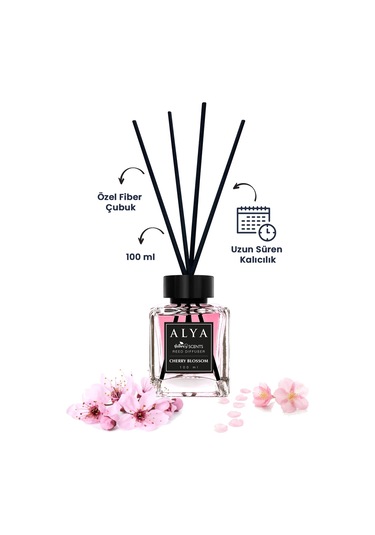 Alya Nature's Scents Cherry Blossom + Mango + Sandalwood Bambu Çubuklu Oda Kokusu 3 x 100 ML