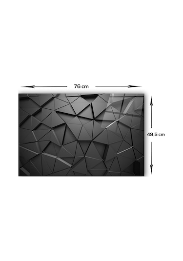 Decorita Antrasit Kristal | Cam Ocak Arkası Koruyucu |49,5cmx76cm