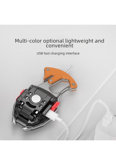 Maiyame Led Çalışma Lambası Anahtarlık - Usb Şarjlı, Sigara Ateşleyici, Taşınabilir Kamp Işığı - 800mah Güçlü Işık - W5147 Mavi Kutulu