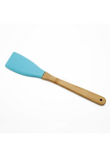 Silikon 2 Parça Kaşık Spatula Set Büyük Boy 28cm Yeşil