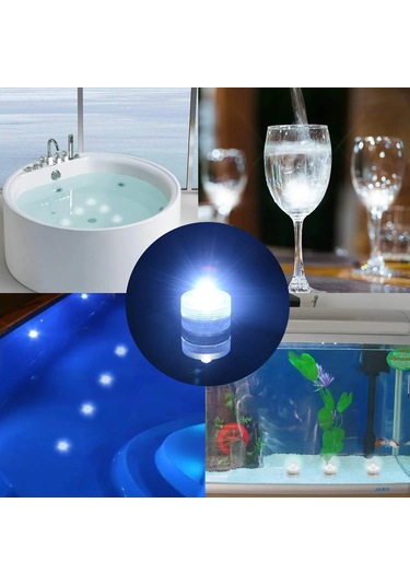 Led Alevsiz Mumlar Işık Su Geçirmez Dekoratif Mumlar Sualtı