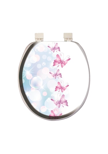 Softy Classic Desenli Yumuşak Klozet Kapağı Beyaz 8691580104176