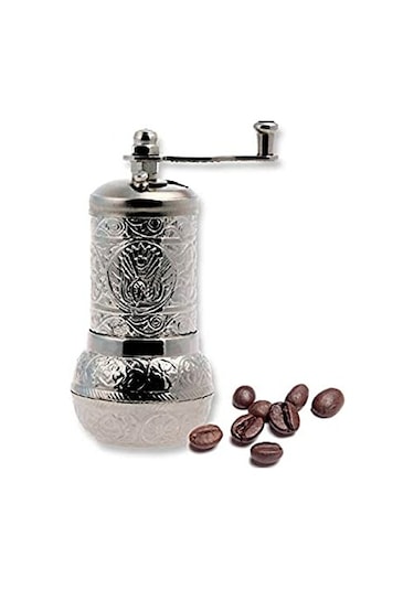 Acar Antik Osmanlı Motifli Bakır Değirmen Gümüş