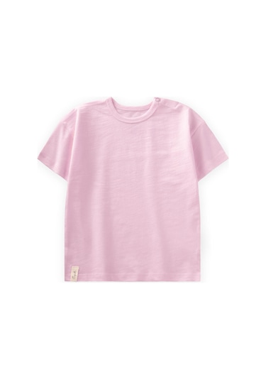 Cigit Basic Bebe T-shırt 0-3 Yaş Pudra Pembe Pudra