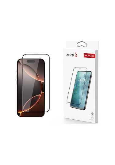 Apple Uyumlu iPhone 16 Pro Zore Rio Glass Cam Ekran Koruyucu