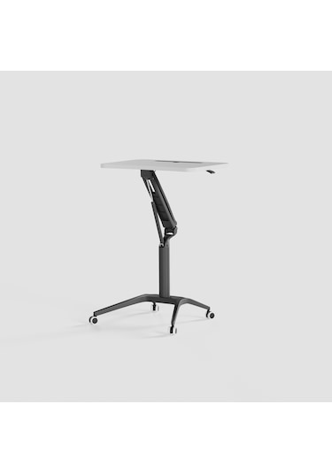 Karr Office D-FLEX-S Mobil Yükseklik Ayarlı Masa - Beyaz Tabla - Siyah Ayak Beyaz