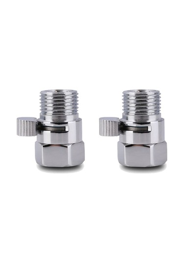 Ulzyvf Bide Püskürtücü Veya Duş Başlığı İçin 2 Adet Duş Yönlendirme Vanası, Kapaklı Katı Pirinç Kapatma Vanası