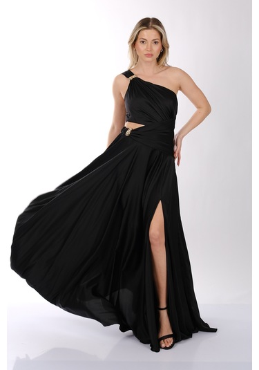 Abiye Elbise Dori 00kb7050 Siyah