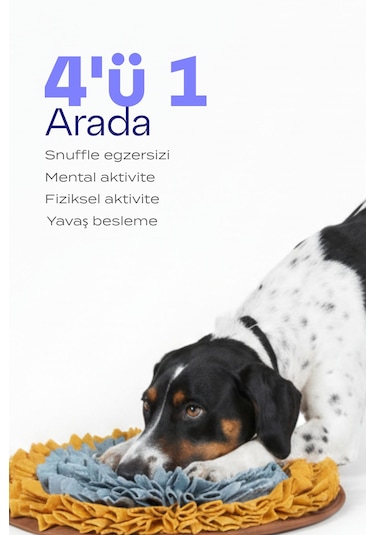 Vantuzlu Snuffle Mat Snuffle Ve Yalama Egzersizi Bir Arada