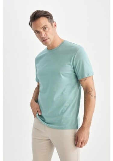 DeFacto New Regular Fit Bisiklet Yaka Basic Düz Kısa Kollu Tişört E1091AXNSGN382