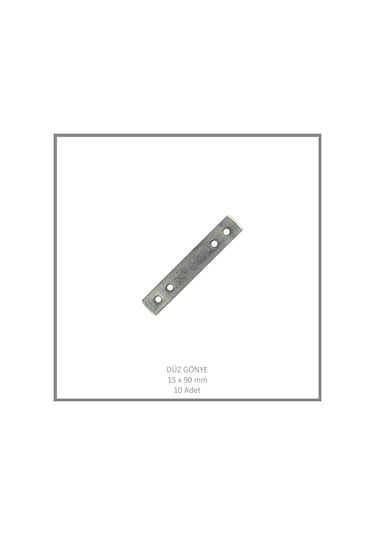 Düz Gönye, Sac Gönye, 15 X 90 Mm 10 Adet Metalik