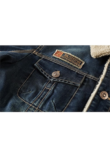 Sımıcg Casual Polar Denim Ceket-lacivert Lacivert