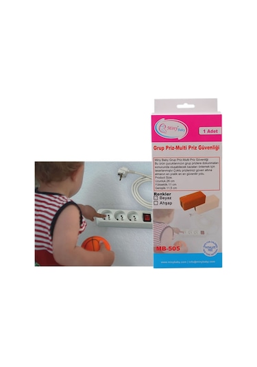 Miny Baby Priz Koruma Multipriz Koruyucu Kahverengi