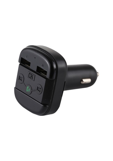 V-020 Çift Usb Şarj Bluetooth Fm Verici Mp3 Müzik Çalar Araç Kiti, Destek Eller Serbest Arama Ve Tf Kart Siyah