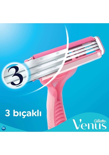 Gillette Simply Venus 3 Basic Kullan At Kadın Tıraş Bıçağı 4 Adet