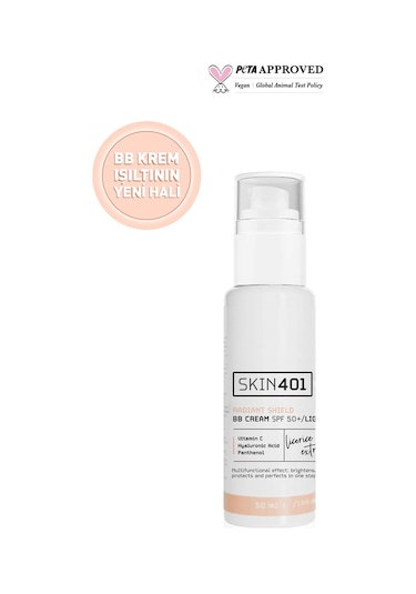 Skin401 Multi-fonksiyonel Aydınlatıcı Bb Krem Spf 50+ / Açık Cilt Tonu 50ml Light Tone Light