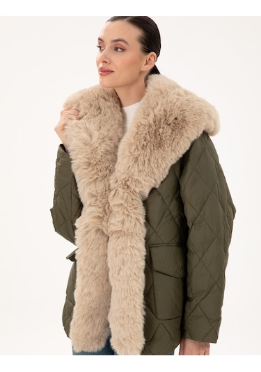 Pierre Cardin Kadın Haki Mont 50290325-vr027 Haki