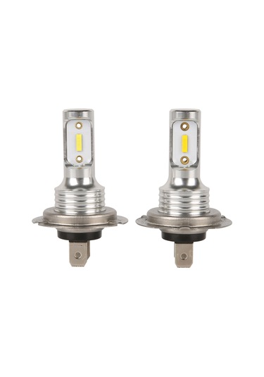 Geeroyoo H7 Led Araç Fari Ampülü, 6000k Beyaz Işık, 20w/adet, 3500lm Parlaklık, 50.000+ Saat Ömür, Plug&play, 12v, H1/h3/h4/h8 Vb. Uyumlu 2 Adet Şeffaf