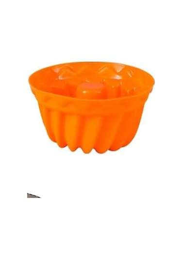 Bybirgül Turuncu Silikon Mini Kek Kalıbı,muffin Kalıbı 12 Adet
