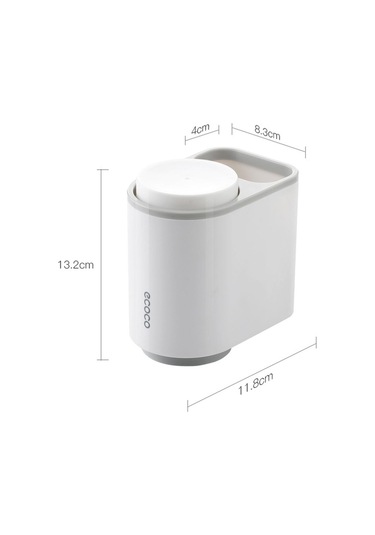 Suntek Magideal Ev Apartman Çifti Için 2 Manyetik Bardaklı Duvar Gri