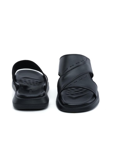 Greyder 64689 Siyah Erkek Hakiki Deri Erkek Terlik-799 Siyah