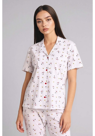 Defacto Snoopy Regular Fıt Kısa Kollu 2li Takım G8319ax26spgr470 Gri-gr470