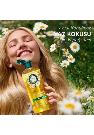 Herbal Essences Şampuan Parlak Pürüzsüz Papatya 350 Ml