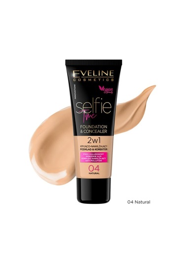 Selfie Time Vegan Fondöten & Concealer 30 Ml Natural