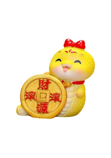 Homyl Yılan Heykelciği Çin Yeni Yılı Dekoru 6cmx3.6cmx6.5cm