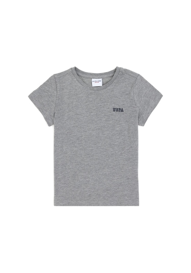 U.s. Polo Assn. Erkek Çocuk Gri Melanj Tişört 50298086-vr086 Gri Melanj