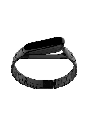 Xiaomi Mi Band 4 Uyumlu Krd-05 Metal Pak Kordon Gold