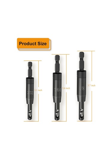 1/4 İnç Altıgen Şaftlı Matkap İçin Kendiliğinden Merkezleme Matkap Ucu Seti