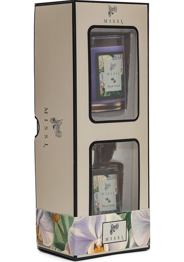 Black Orchid Oda Kokusu Ve Vegan Mum Hediye Seti