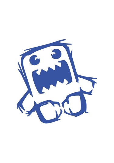 Komik Dinozor Araba Stickeri 17x17 Cm Mavi