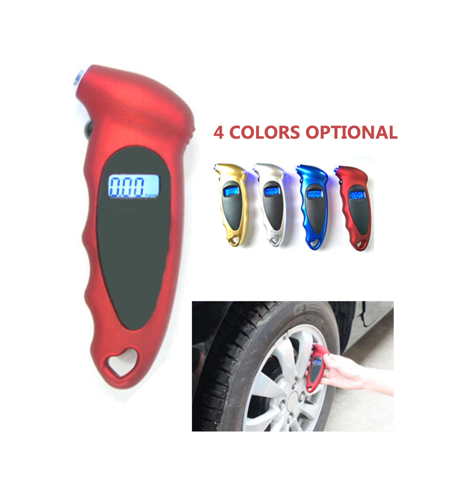 Padalink Dijital Lastik Basınç Ölçer, Arka Işık Lcd Ekranlı, 4 Ölçüm Birimi Psı/bar/kgf/cm²/kpa , Otomatik Sıfırlama, Ergonomik Tasarım