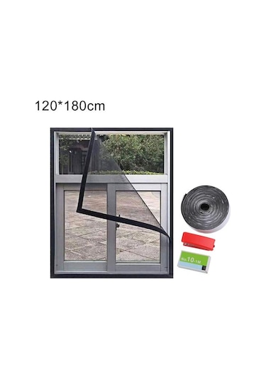 Ev Anti Sivrisinek Böcek Kapı Pencere Net Su Geçirmez Yapışkanlı Netleştirme Örgü Ekran 120 180cm