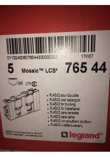 076544 Legrand 2 Li Utp Cat6 Rj45 Priz