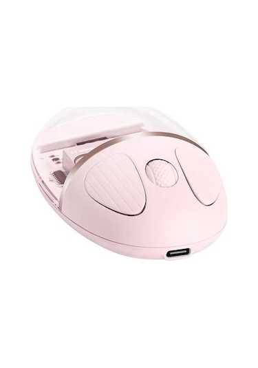 Prestigegoods Benwıs Ot-cms-wh Kristal 2.4ghz Kablosuz Bluetooth Fare - Sessiz, Bluetooth Ve 2.4ghz Bağlantı OT-CMS-WH