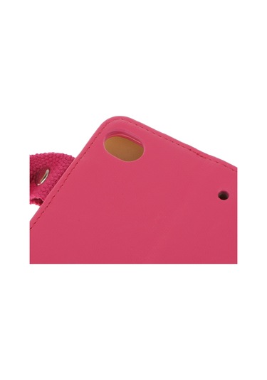 Suntek Çanta Pu Deri Manyetik Akıllı Stand Kılıf Kapak Pembe