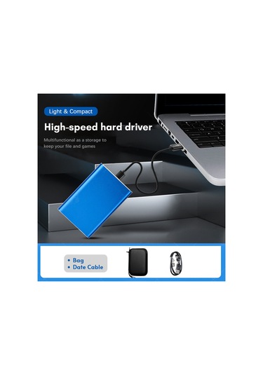 Yifomall 1tb Usb 3.0 Taşınabilir Disk, 2.5 İnç Sata Metal Kasa, Hızlı Veri Transferi, Hafif Ve Taşınabilir, Gri