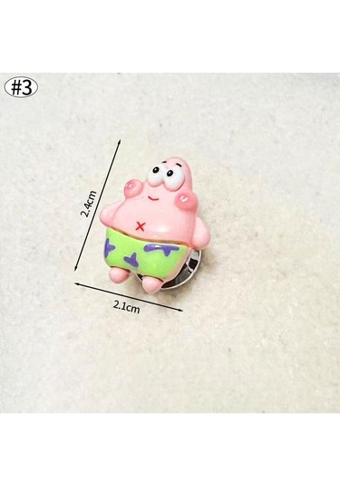 Folinda Kartoon Desenli Tuvalet Basma Düğmesi, Dayanıklı Plastik, Kolay Kurulum, Ev/otel Kullanıma Uygun Spongebob 3