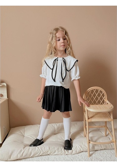 Şık Kız Çocuk Alt Üst Takım Siyah