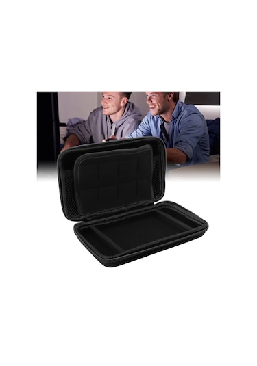 Kangvka Nintendo 3ds/new 3ds Xl/new 2ds Xl İçin Taşınabilir Korumalı Kasa - Su Geçirmez Pu + Eva Malzeme, 8 Oyun Kartuşu Yuva Ve Aksesuar Çantası, Gümüş Renk