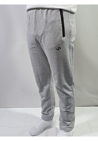 Jump Erkek Slim Fit Pamuklu 2 İplik Eşofman Altı Melanj Gri Jump Erkek Slim Fit Pamuklu 2 İplik Eşofman Altı Melanj Gri