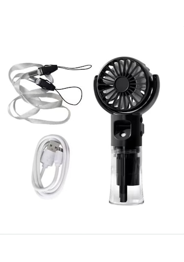 Peka Mini Şarjlı El Fanı 3 Kademeli Su Buharlı Mini Fan