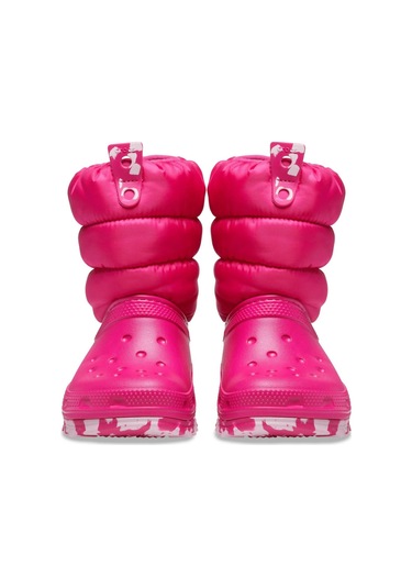 Crocs 207684 Classic Neo Puff Boot T Pembe Çocuk Bot Pembe