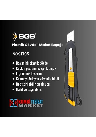 Sgs Plastik Gövdeli Maket Bıçağı 1